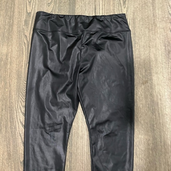 Wild Fable Leather Leggings Pants High Rise Elastic Waist Pull-On Black Size XL - Picture 7 of 7